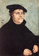 CRANACH, Lucas the Elder Portrait of Martin Luther dfg Sweden oil painting artist